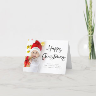 Happy Christmas 6 Photo Holiday Card