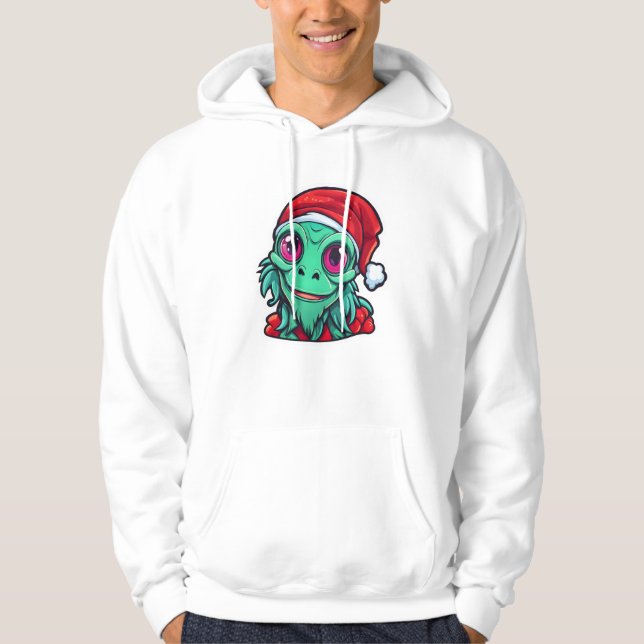 Happy Christmas Alien Hoodie (Front)