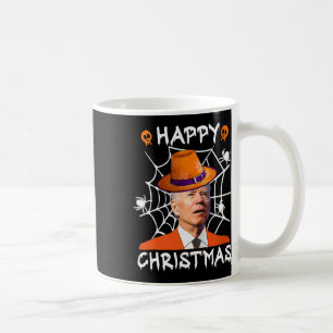 Happy Christmas Anti Joe Biden Fun Halloween Pumpk Coffee Mug