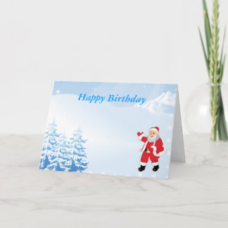 Happy Christmas Birthday Holiday Card