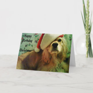 HAPPY "CHRISTMAS BIRTHDAY" TO YOU HOLIDAY CARD