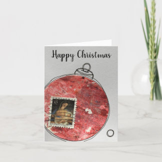 Happy Christmas Card - hand drawn ornament 2020-3