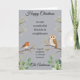 Happy Christmas Card Neighbors and Friends