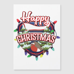 Happy Christmas cartoon logo