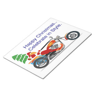 HAPPY CHRISTMAS, CELEBRATE IN STYLE NOTEPAD