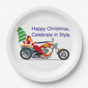 HAPPY CHRISTMAS, CELEBRATE IN STYLE PAPER PLATE