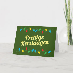 Happy Christmas Christmas card Dutch