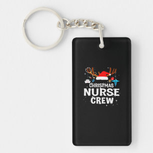Happy Christmas Christmas Nurse Crew Key Ring