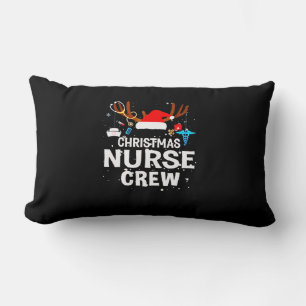 Happy Christmas   Christmas Nurse Crew Lumbar Cushion