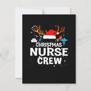 Happy Christmas Christmas Nurse Crew Thank You Card