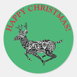 "HAPPY CHRISTMAS" CHRISTMAS STICKER