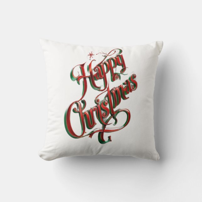Happy Christmas  Cushion (Front)