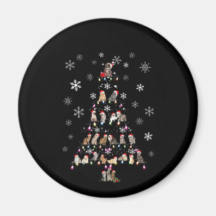 Happy Christmas   Cute Cat Christmas Tree Magnet