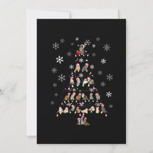 Happy Christmas   Cute Cat Christmas Tree Thank You Card