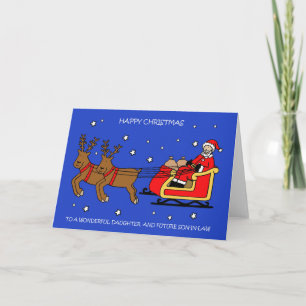 Happy Christmas Daughter and Future Son-in-Law Card