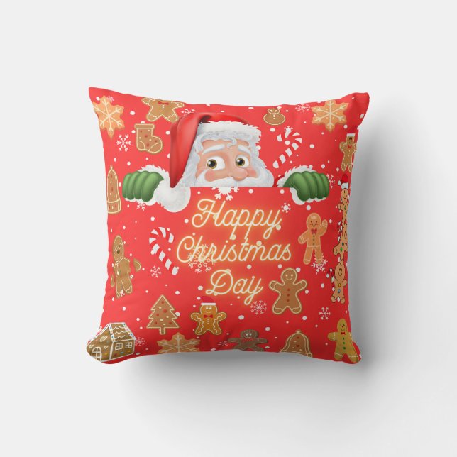 Happy Christmas Day Cushion (Front)