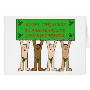 Happy Christmas Dear Friend and His Partner