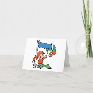 Happy Christmas Elf Thank You Card