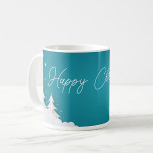 Happy Christmas – Festive Holiday Blue Mug