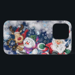 Happy Christmas Friends Fun iPhone 13 Pro Case<br><div class="desc">Joy - Merry Christmas - Choose / Add Your Unique Text / Name / Colour - Make Your Special Gift - Resize and move or remove and add elements / text with customisation tool ! Drawing and Design by MIGNED. Please see my other projects / paintings. You can also transfer...</div>