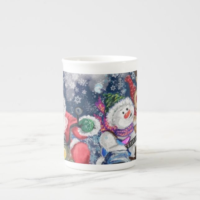 Happy Christmas friends Funny Mug (Front)