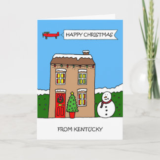 Happy Christmas From Kentucky Holiday Card