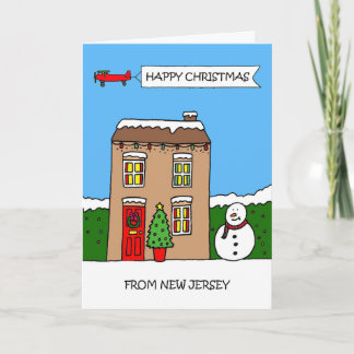 Happy Christmas From New Jersey Holiday Card