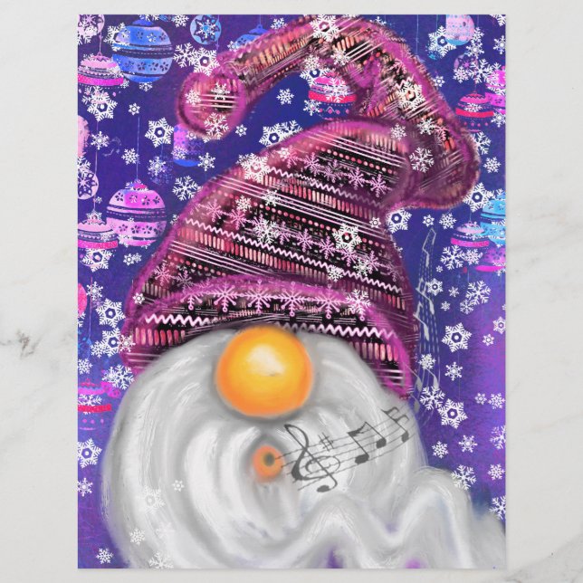 Happy Christmas Gnome Letterhead (Back)