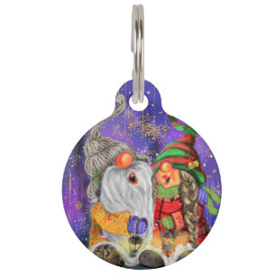 Happy Christmas Gnomes Pet ID Tag