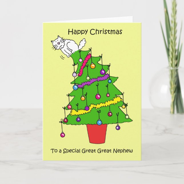 Happy Christmas Great Great Nephew Holiday Card (Front)