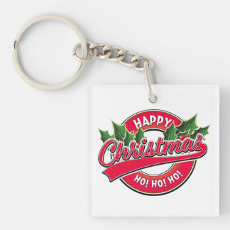 Happy Christmas Ho! Ho! Ho! Magnet Key Ring