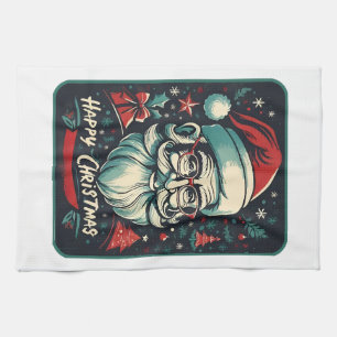 Happy Christmas is my blessing Tea Towel