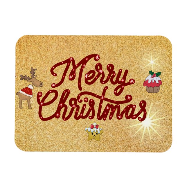 Happy Christmas Magnet (Horizontal)