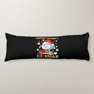 Happy Christmas Merry Sheety 2020 Xmas Body Cushion