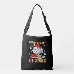 Happy Christmas Merry Sheety 2020 Xmas Crossbody Bag
