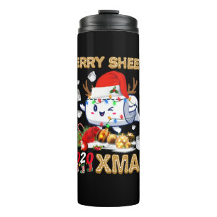 Happy Christmas Merry Sheety 2020 Xmas Thermal Tumbler