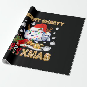 Happy Christmas Merry Sheety 2020 Xmas Wrapping Paper