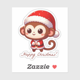 happy christmas monkey,funny monkey
