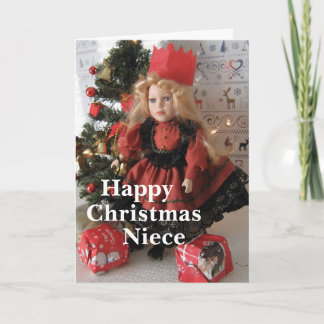 Happy Christmas Niece Holiday Card