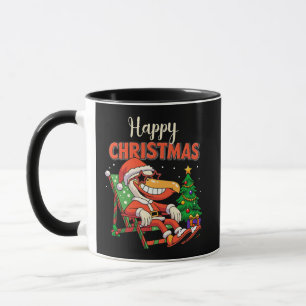 happy christmas pelican mug