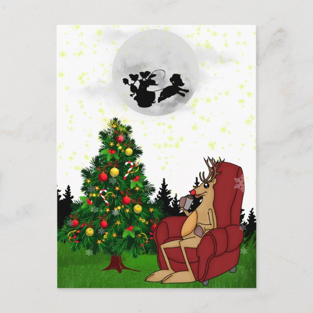 Happy Christmas Postcard (Front)