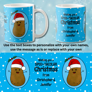 Happy Christmas Potato Personalised Coffee Mug
