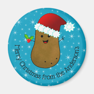 Happy Christmas Potato Personalised Magnet