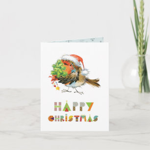 Happy Christmas Robin Card