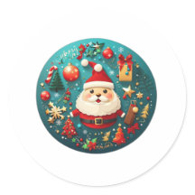 Happy Christmas Rounded Sticker