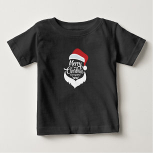 Happy Christmas Santa Claus Say Merry Christmas Baby T-Shirt