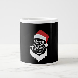 Happy Christmas Santa Claus Say Merry Christmas Large Coffee Mug