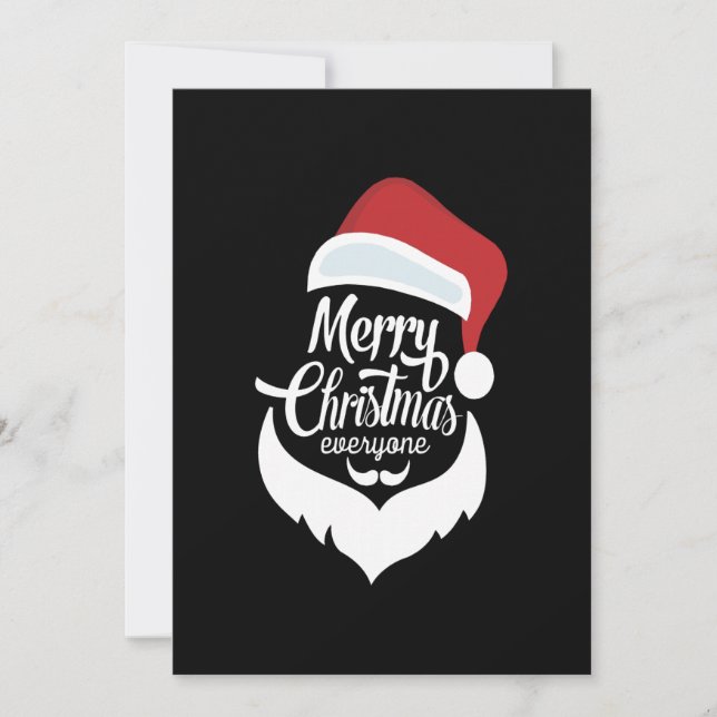 Happy Christmas | Santa Claus Say Merry Christmas Thank You Card (Front)