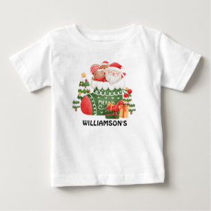 Happy Christmas   Santa Claus Say  Personalised  Baby T-Shirt