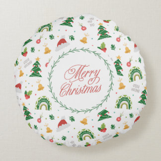 Happy christmas Santa Square Pillow